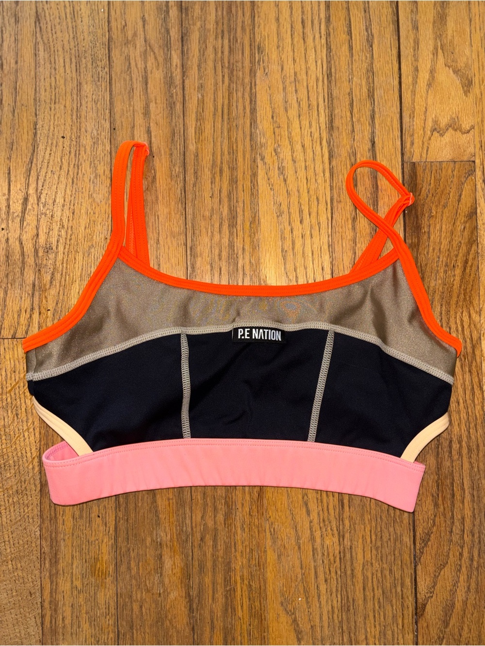 P.E Nation SCOREBOARD SPORTS BRA IN BLACK - Sustainable